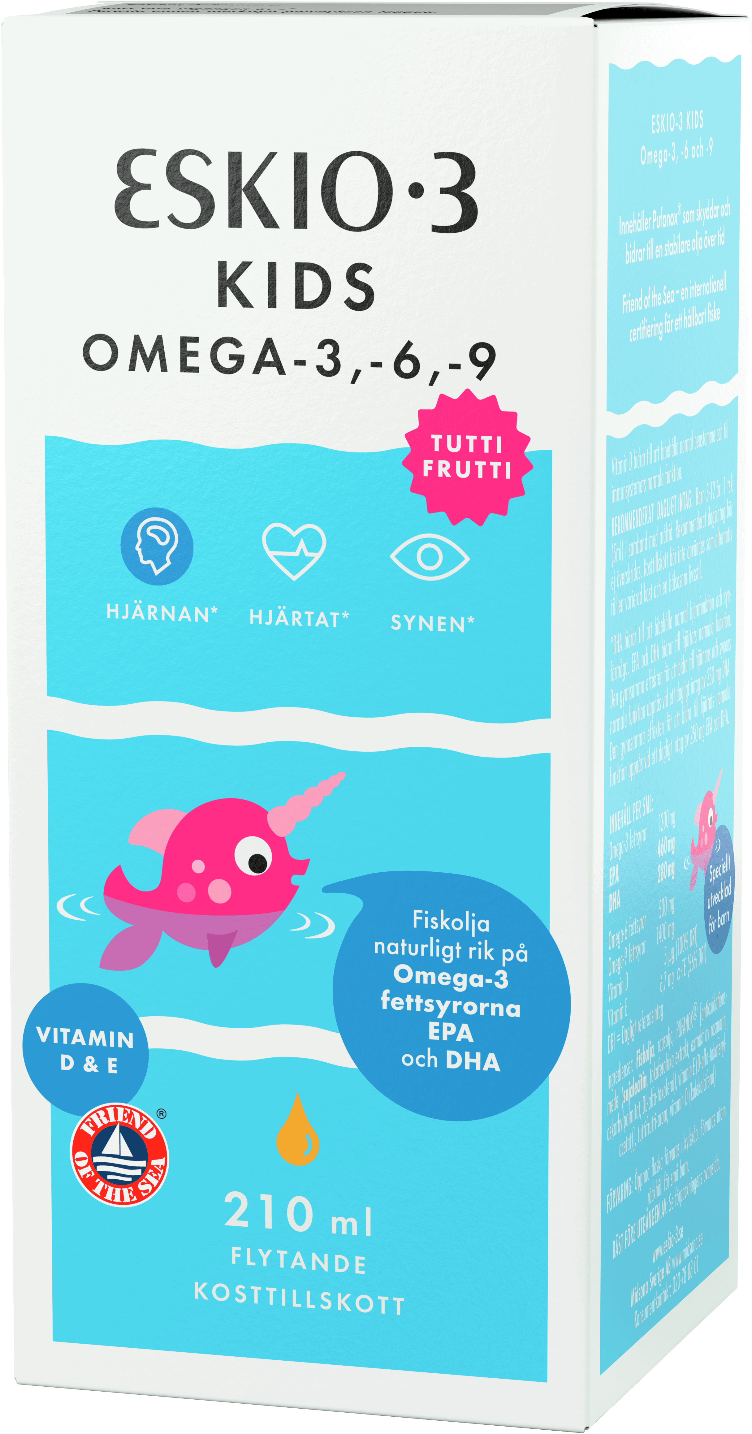 ESKIO3® Kids Omega3,6,9 Flytande 210 ml
